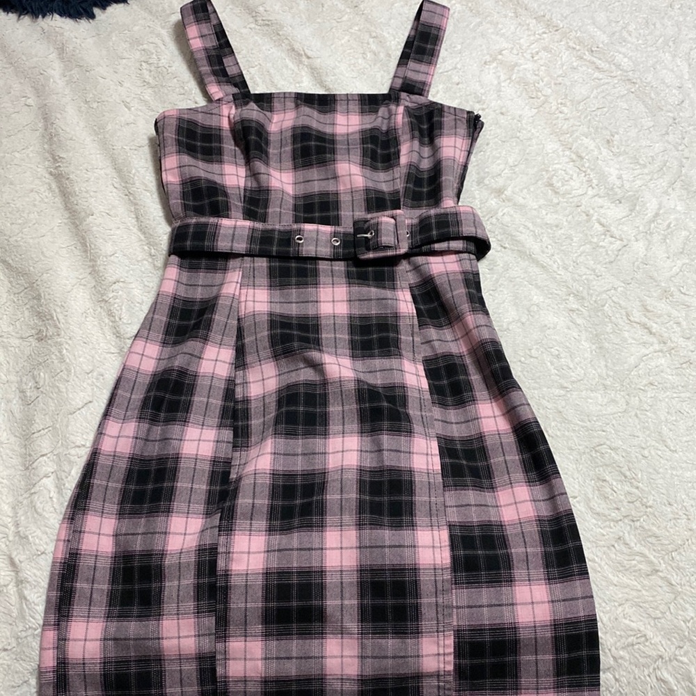 XXS Black and Pink H&M Mini Dress